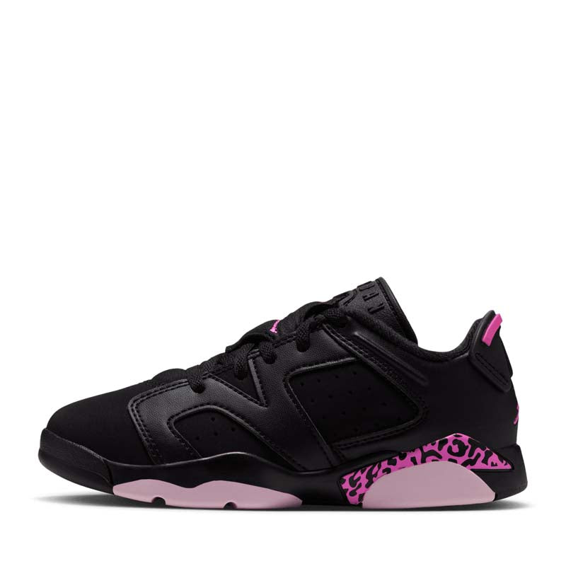 Jordan 6 Retro Low (PS) - Black/Laser Fuchsia