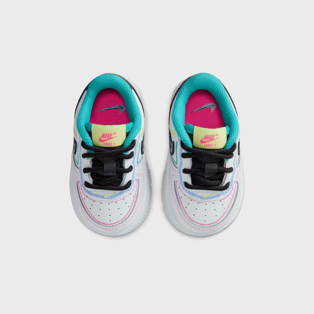 Nike TD Force 1 Low - White / Hyper Pink / Dusty Cactus / Anthracite