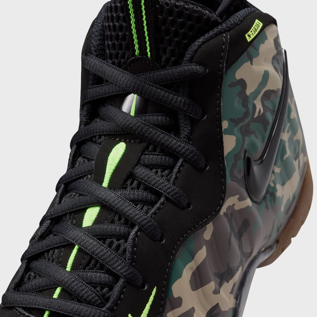 Nike PS Little Posite Pro Premium - Black / Voltage Green / Gum Dark Brown