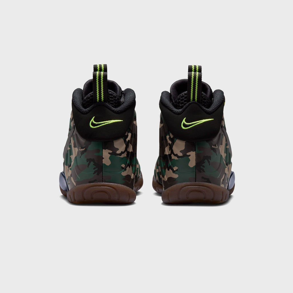 Nike GS Little Posite Pro Premium - Black / Voltage Green / Gum Dark Brown