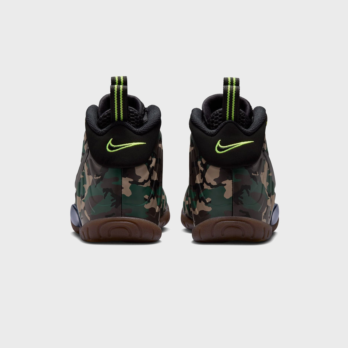 Nike GS Little Posite Pro Premium - Black / Voltage Green / Gum Dark Brown