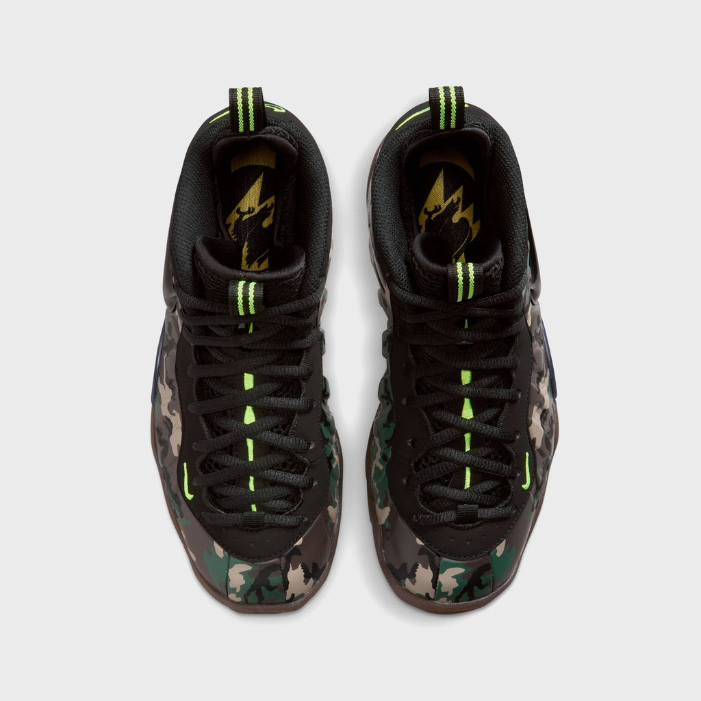 Nike GS Little Posite Pro Premium - Black / Voltage Green / Gum Dark Brown