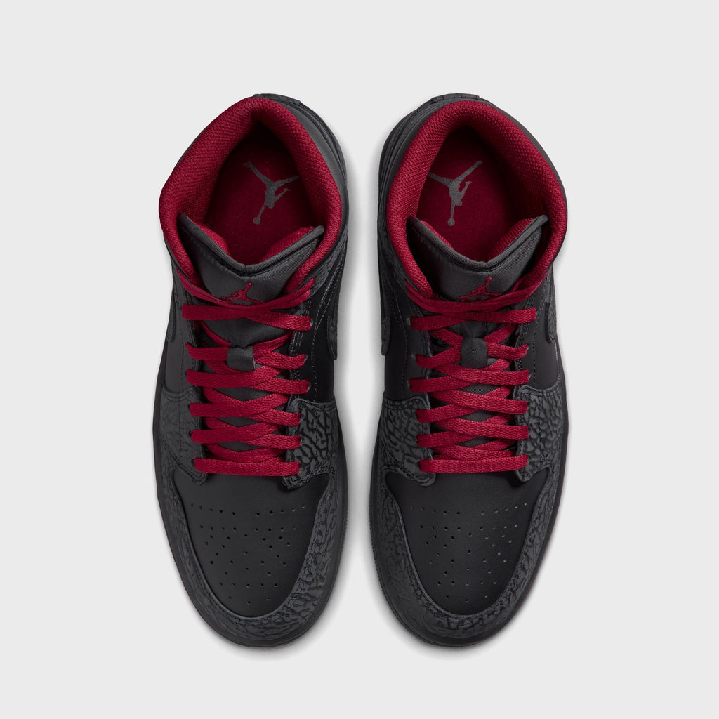 Jordan Air Jordan 1 Mid SE - Black / Lough Red