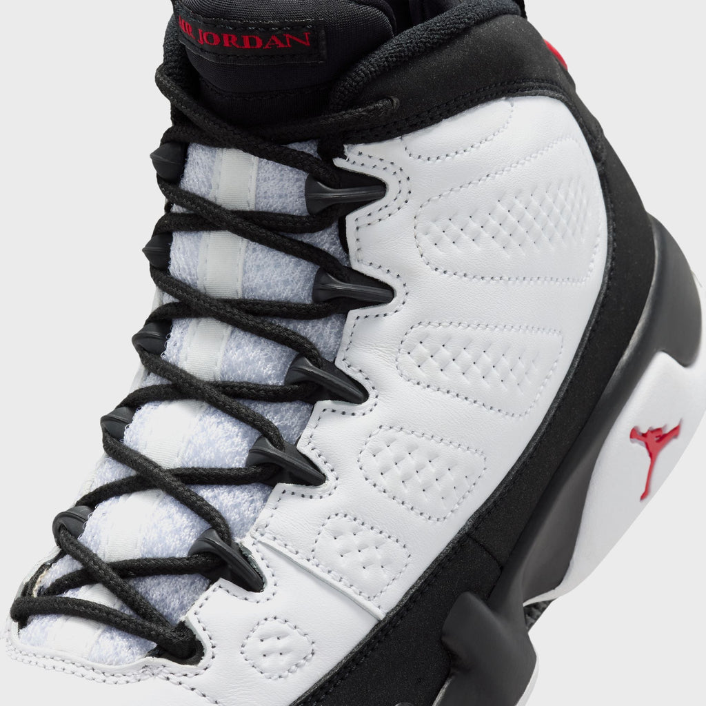 Jordan GS Air Jordan 9 Retro - White / Black / True Red