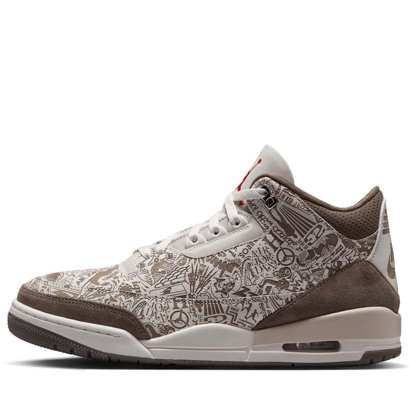 Air Jordan 3 Retro 'Laser' - Phantom/University Red