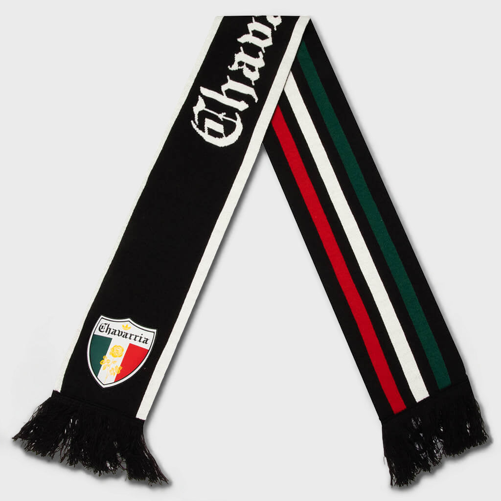 FB Scarf B - Black/Better Scarlet/Collegiate Green