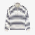 Striped Crest Quarter Zip