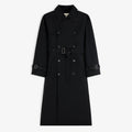 Double Breasted Nylon Trench Coat