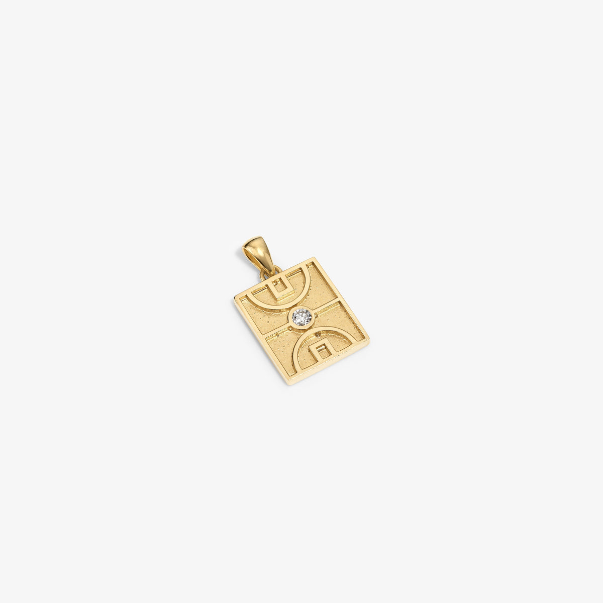 14Kt Gold Diamond Court Pendant