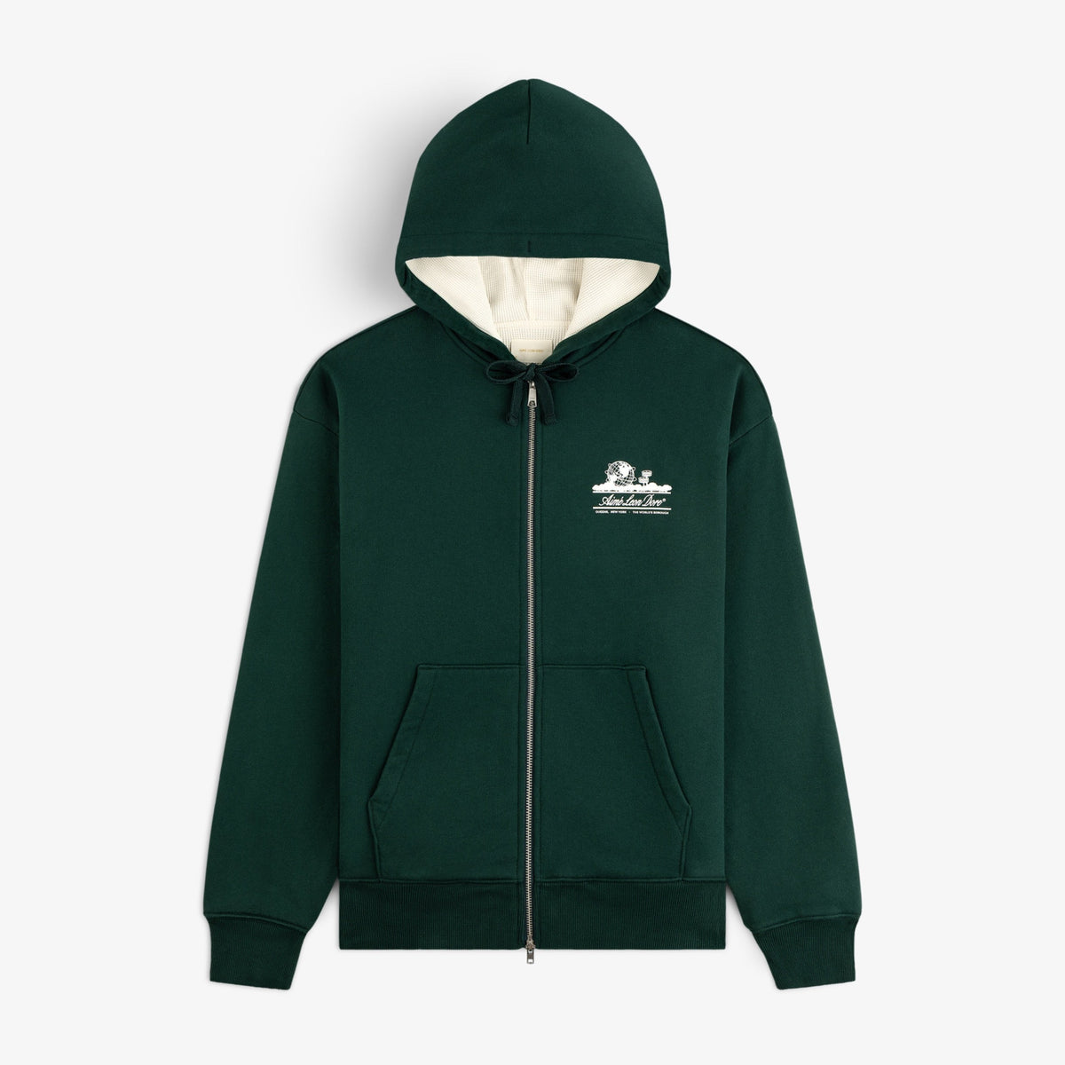 Unisphere Waffle Lined Full-Zip Hoodie