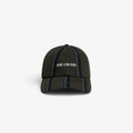 Striped Denim Logo Hat