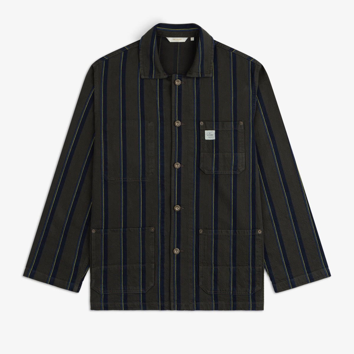 Striped Denim Chore Jacket