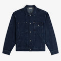 Chalk Stripe Denim Trucker Jacket
