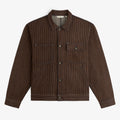 Hickory Stripe Denim Trucker Jacket