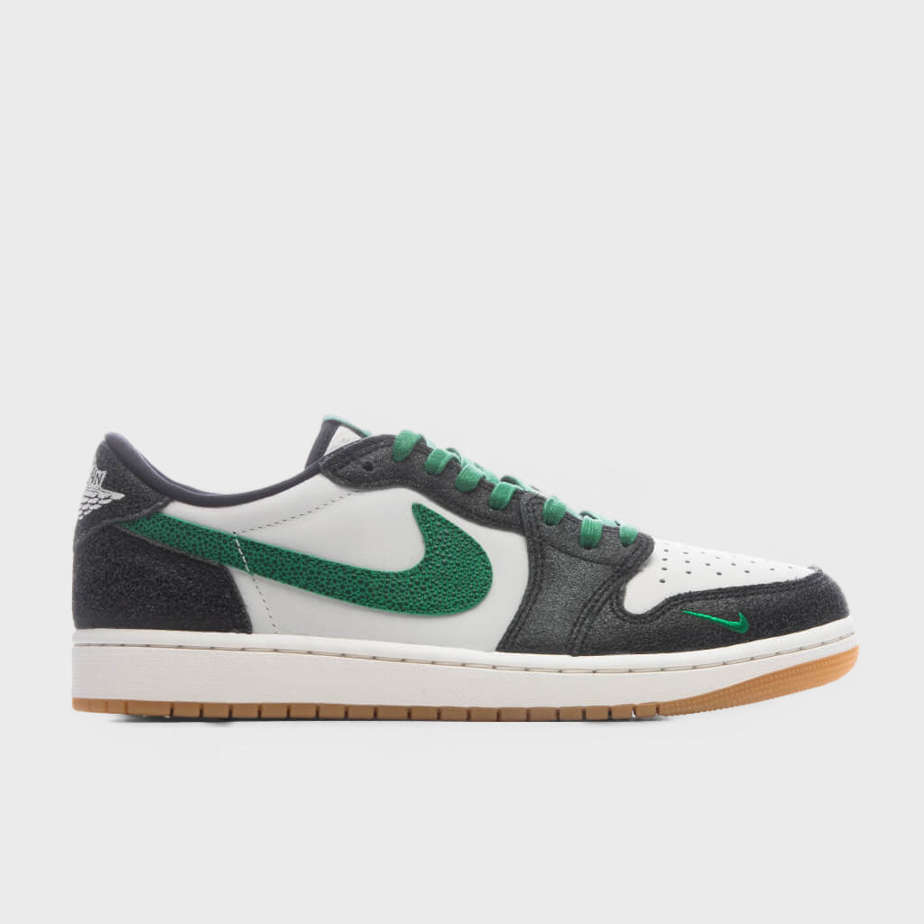 Air Jordan 1 Retro Low OG 'Phantom Pine Green' (GS) - Phantom/Pine Green/Black