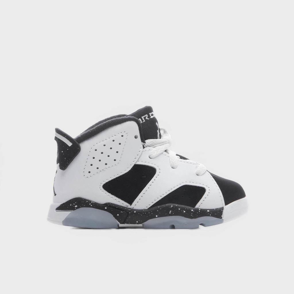 Air Jordan 6 Retro 'Oreo' (TD) - White/Black/Light Aqua