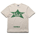 Barriers Worldwide Distressed Star Logo Tee - Off White
