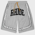 Baggy Mesh Collegiate Logo Shorts - Grey/Silver