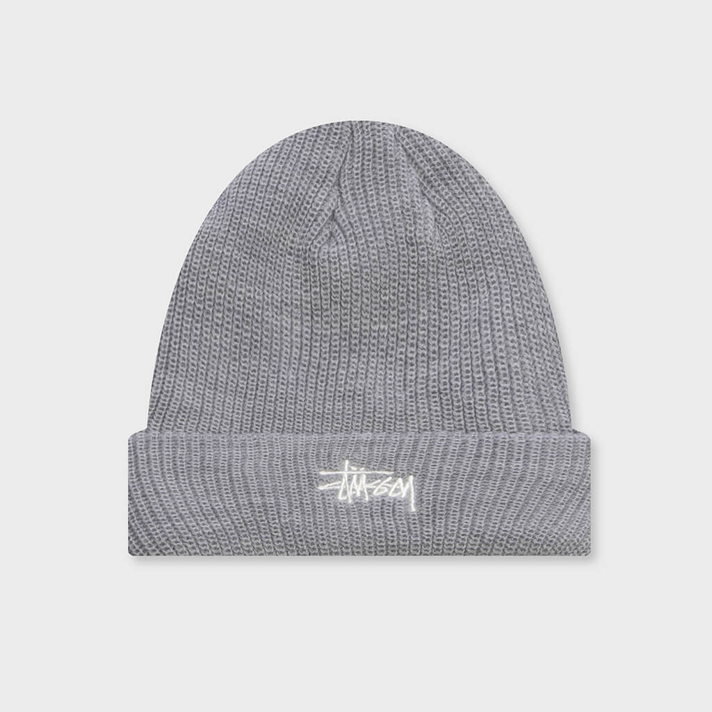 Basic Cuff Beanie - Heather Grey