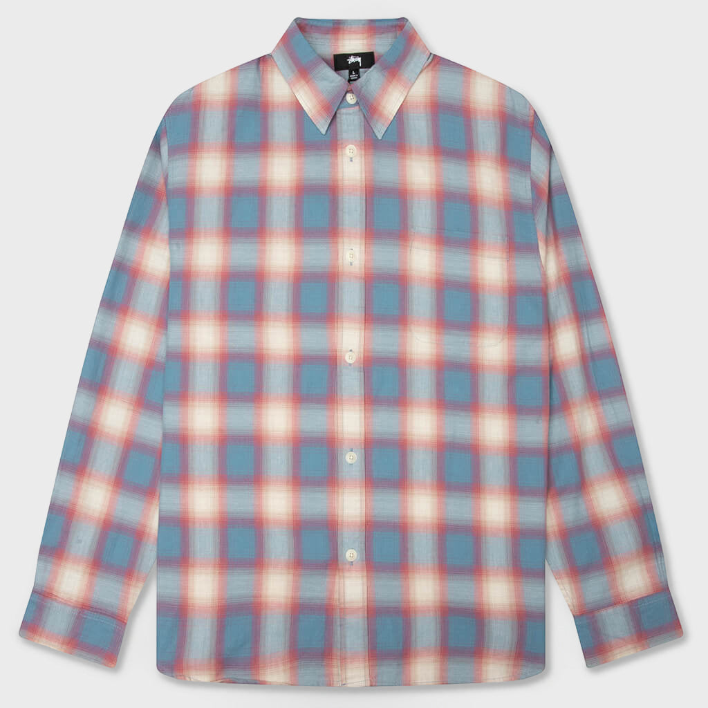 Beach Ombre Plaid Shirt - Blue