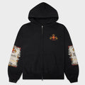 Bordeaux Reserve Zip-Up Hoodie - Vintage Black/White/Red