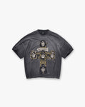 Represent X Guns N' Roses Cross T-Shirt - Stained Black