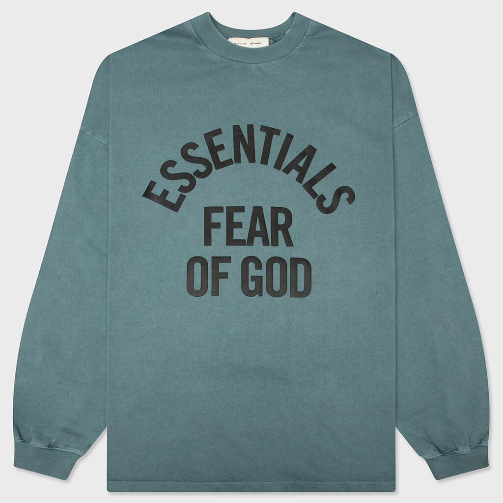 Campus 90s Long Sleeve Tee - Faded Coastal