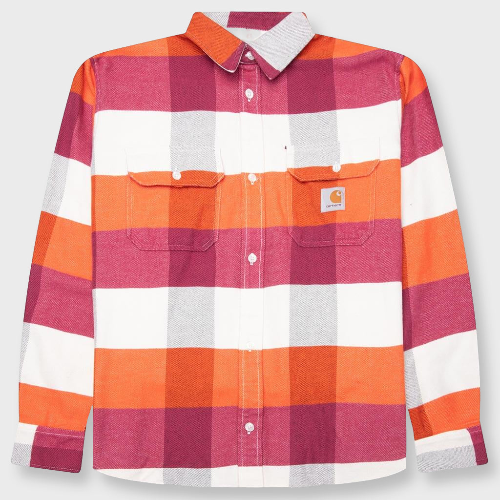 Lyman L/S Shirt - Lyman Check/Kumquat