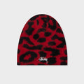 Cashmere Leopard Skullcap - Red