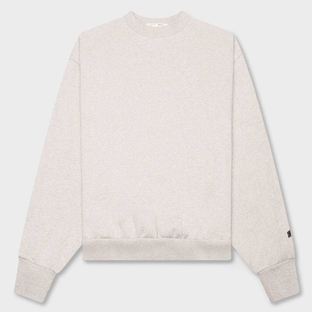 Classic Fleece Crewneck - Heather Stone