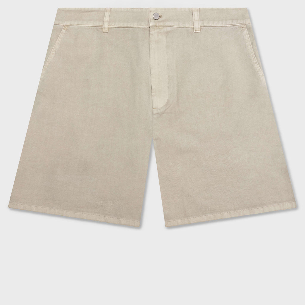 Cotton Tailored Short - Beige
