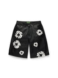 Cotton Wreath Leather Short