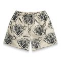 Cream Dice Shorts