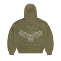 DIPLOMATIC ZIP HOODIE [OLIVE]