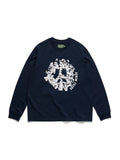 Denim U Long Sleeve Tee Navy