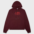 Diag Garment Wash Hoodie - Red Dahlia