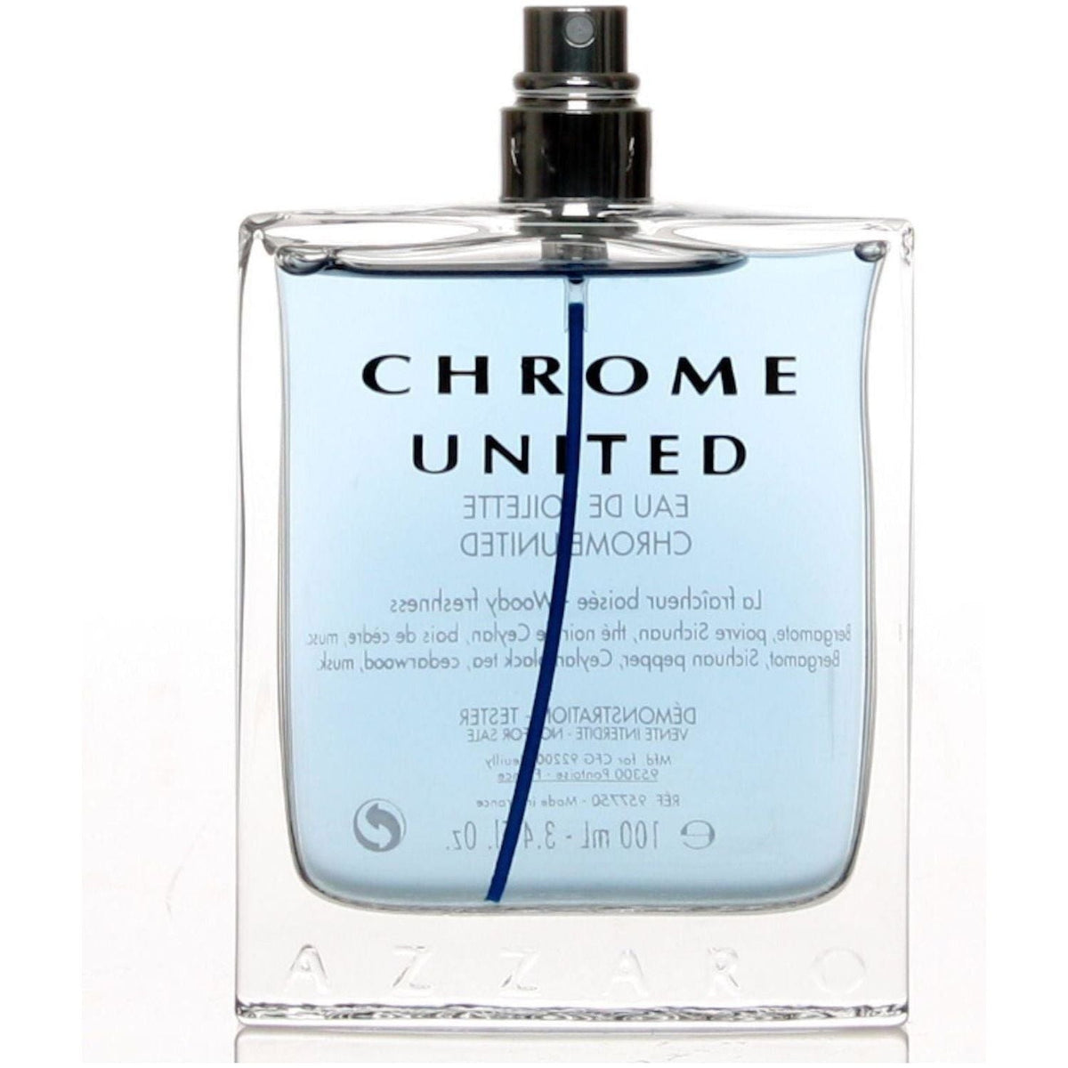 CHROME UNITED Azzaro cologne edt 3.4 oz 3.3 NEW TESTER