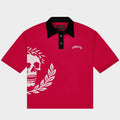 Victor Oversized Crest Polo (Red)
