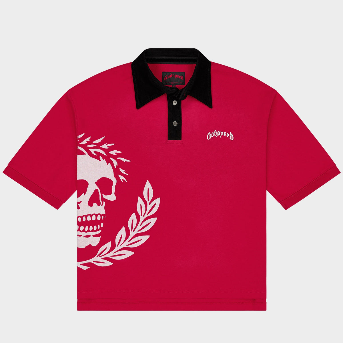 Victor Oversized Crest Polo (Red)