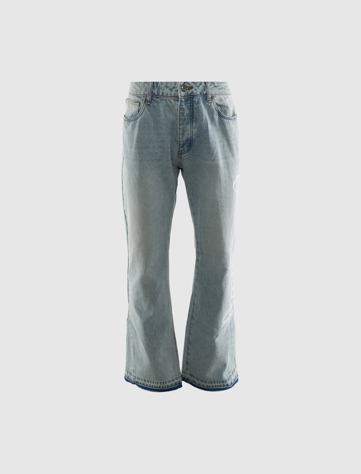OG LOGO FLARED DENIM JEANS