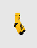 SKULL & ROSES SOCK "YELLOW"