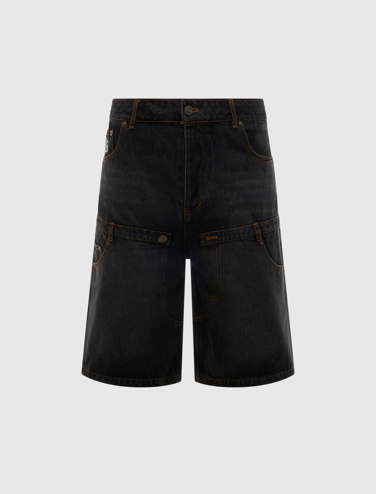 TWIN PANEL DENIM SHORTS