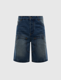 TWIN PANEL DENIM SHORTS