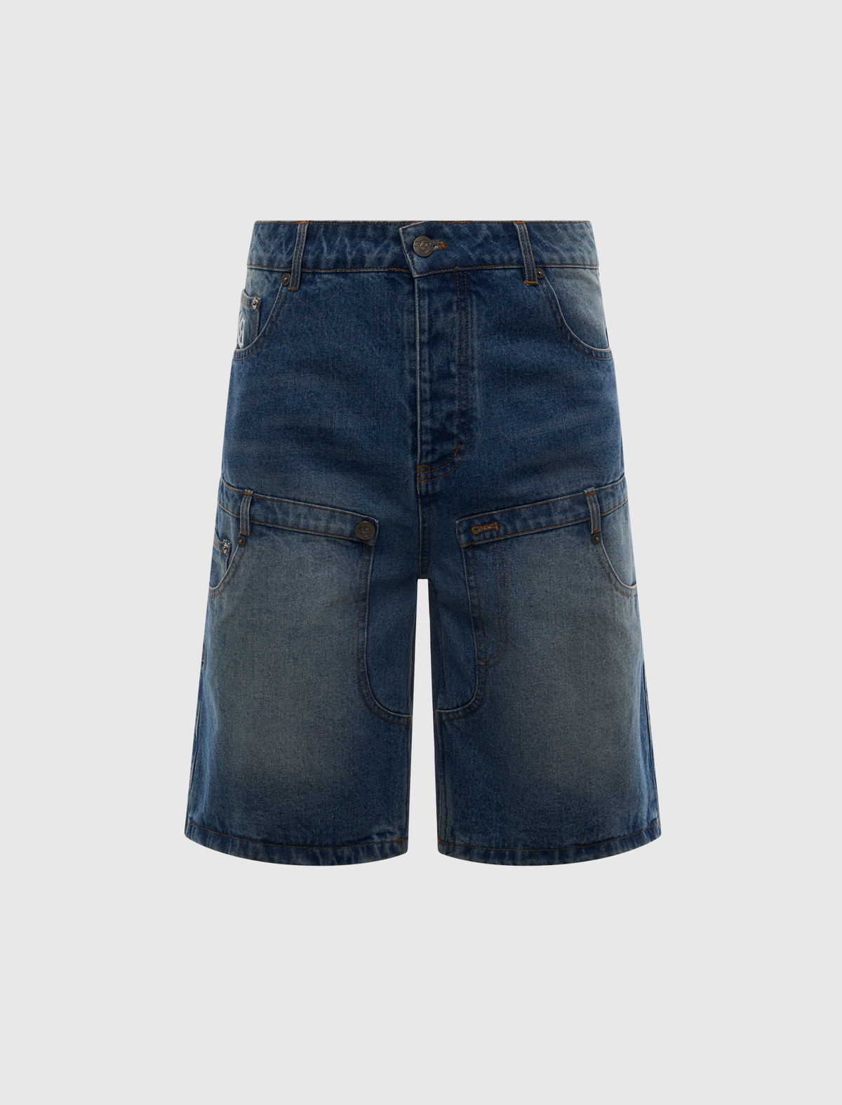 TWIN PANEL DENIM SHORTS