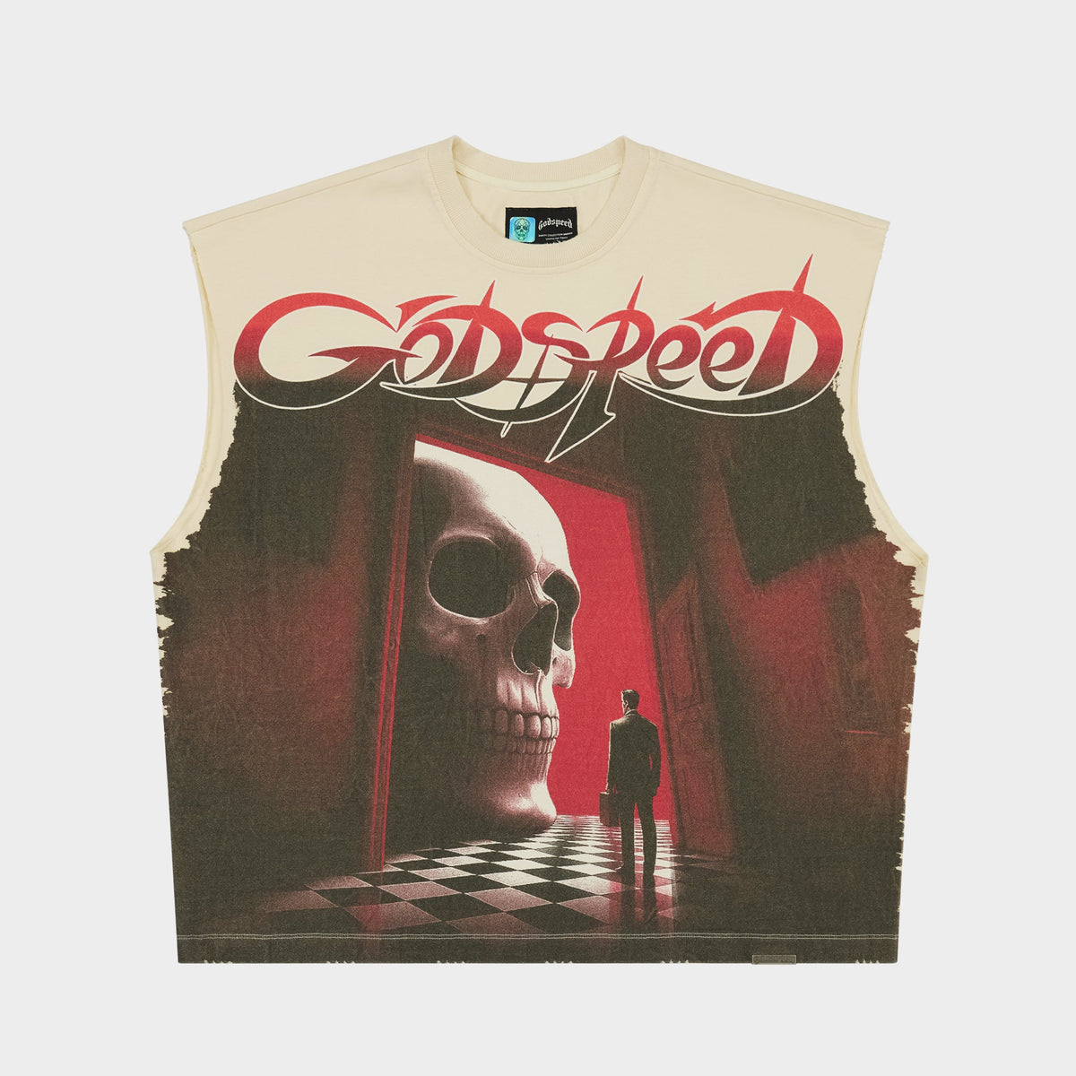 Fate’s Doorstep Sleeveless T-shirt (Bone)