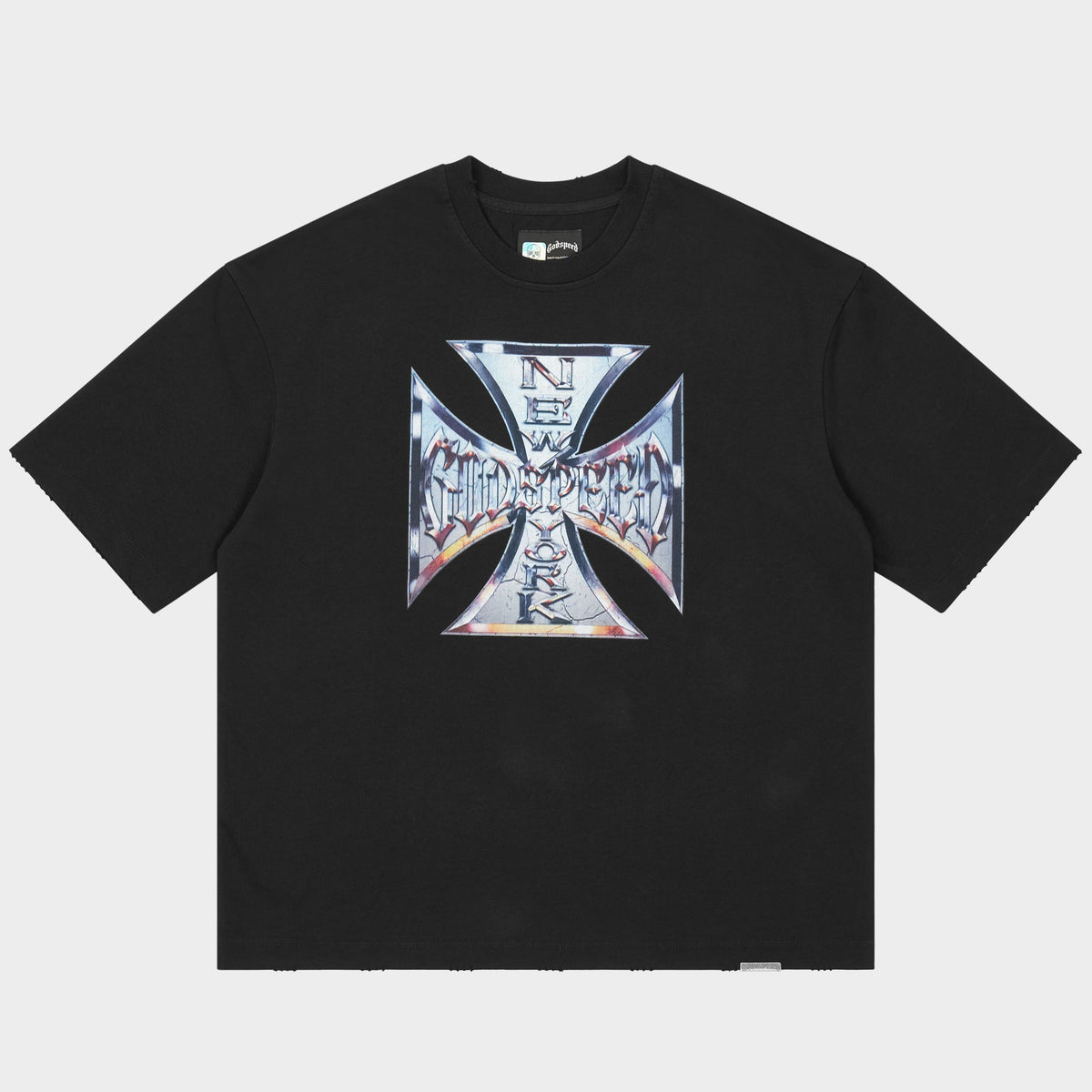Chrome Motto T-Shirt (Black )