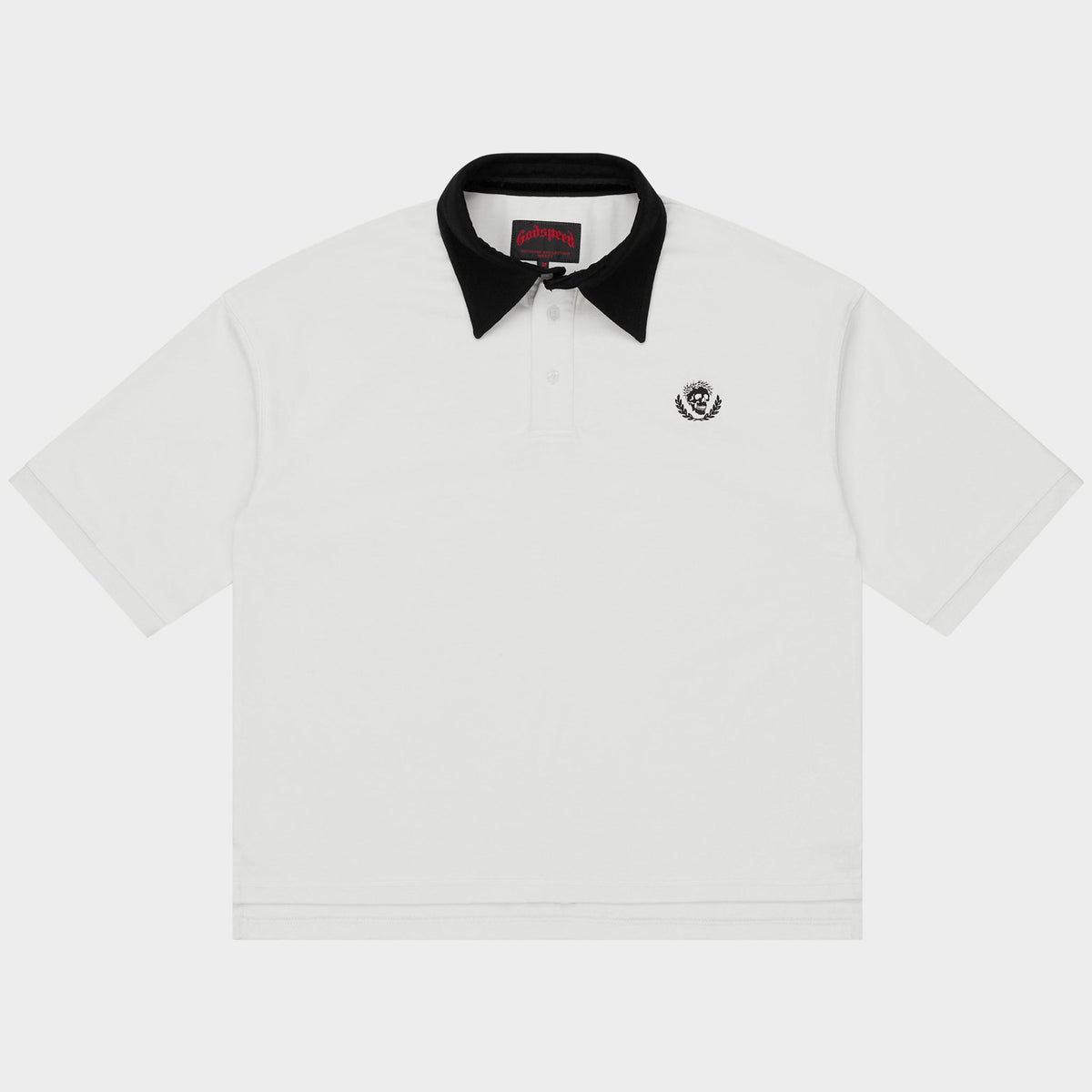 Victor Minimal Crest Polo (White)