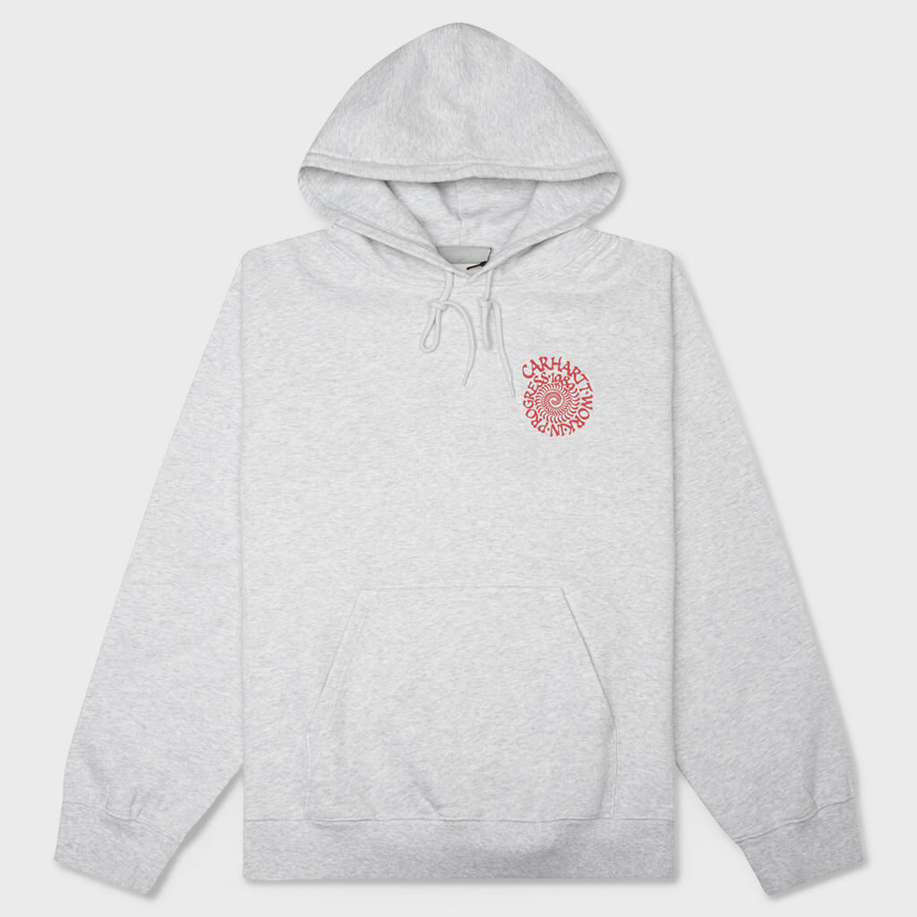 Hooded Spiral Sweatshirt - Ash Heather