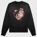 Hopeless Romantic Oversized Crew - Black
