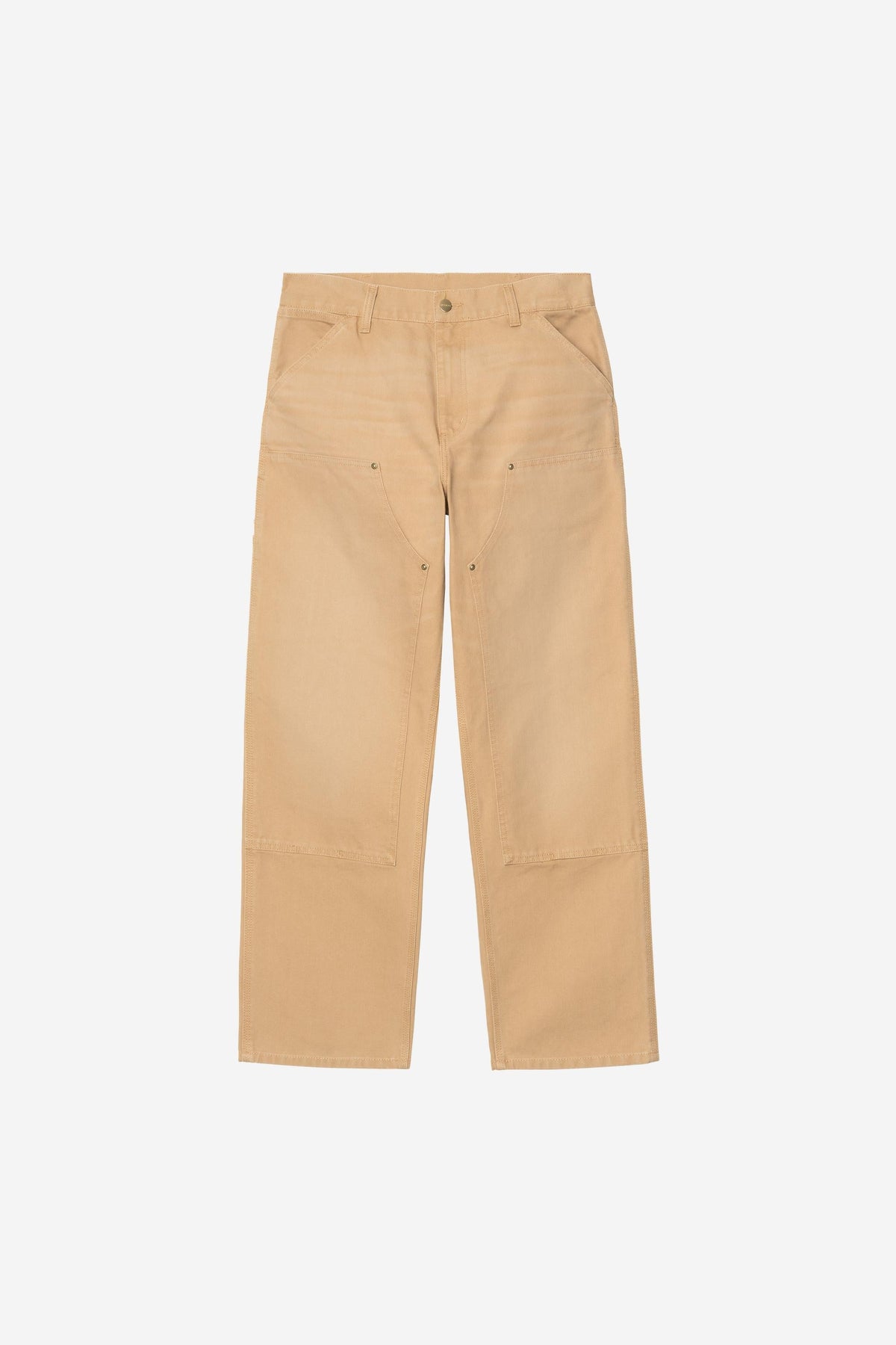 Carhartt WIP Double Knee Pant in WIP Dusty Hamilton Brown (stone canvas)